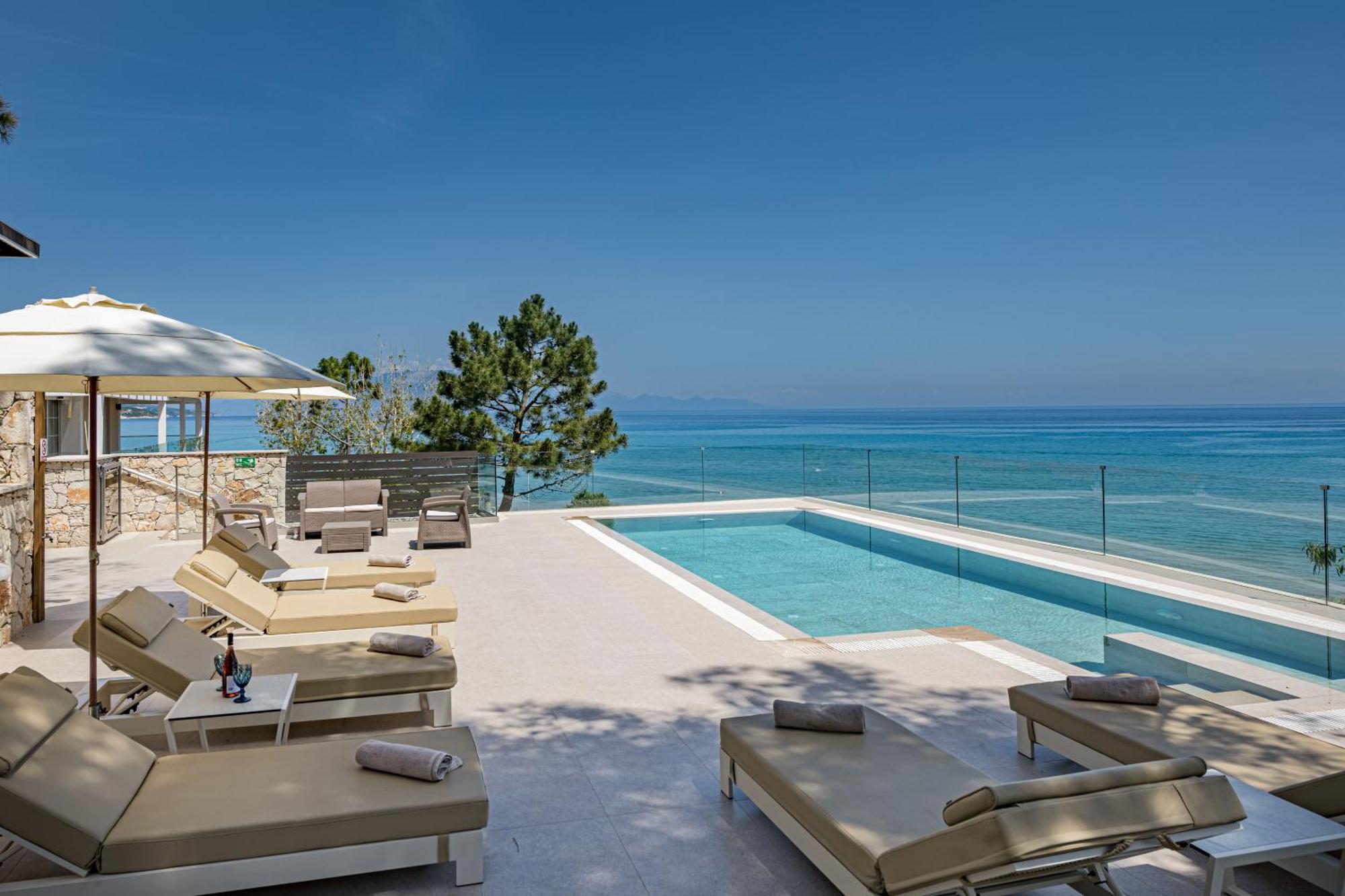Addimare Sea View Villa, And Events Venue Alykés Eksteriør bilde