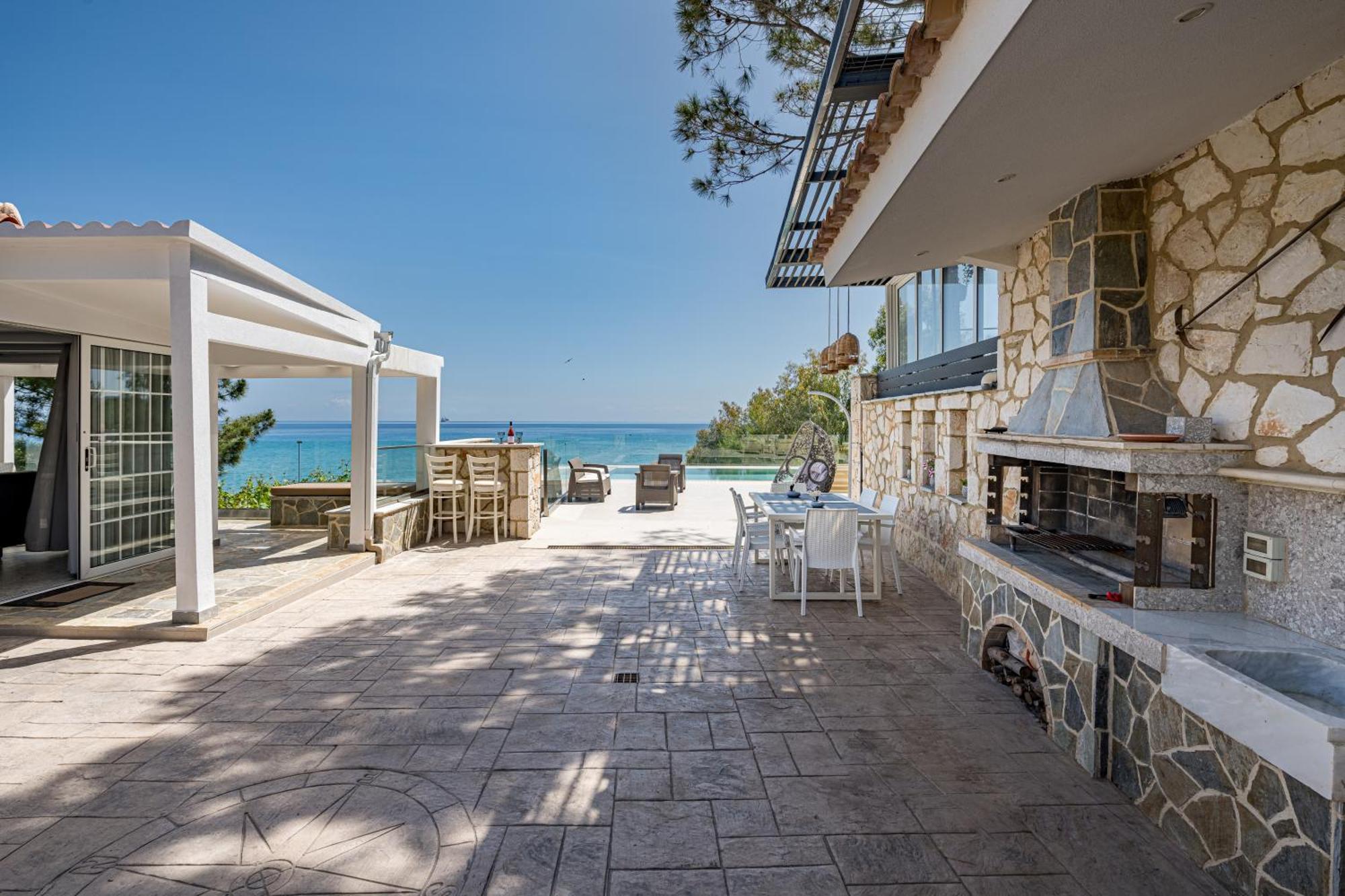 Addimare Sea View Villa, And Events Venue Alykés Eksteriør bilde